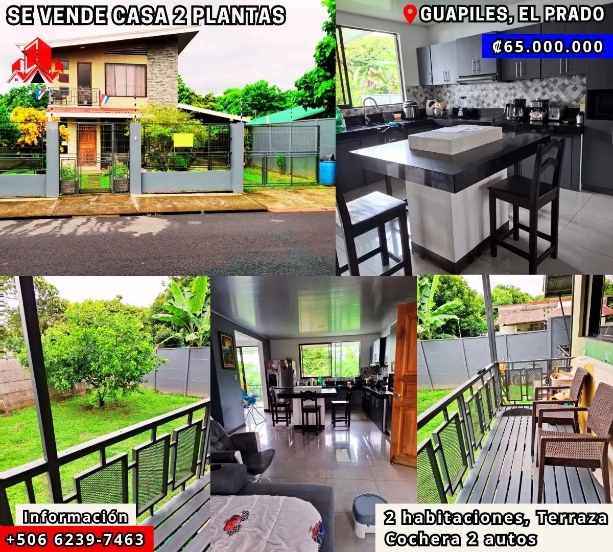 Arte de venta: casa de 2 plantas en El Prado, ₡65.000.000