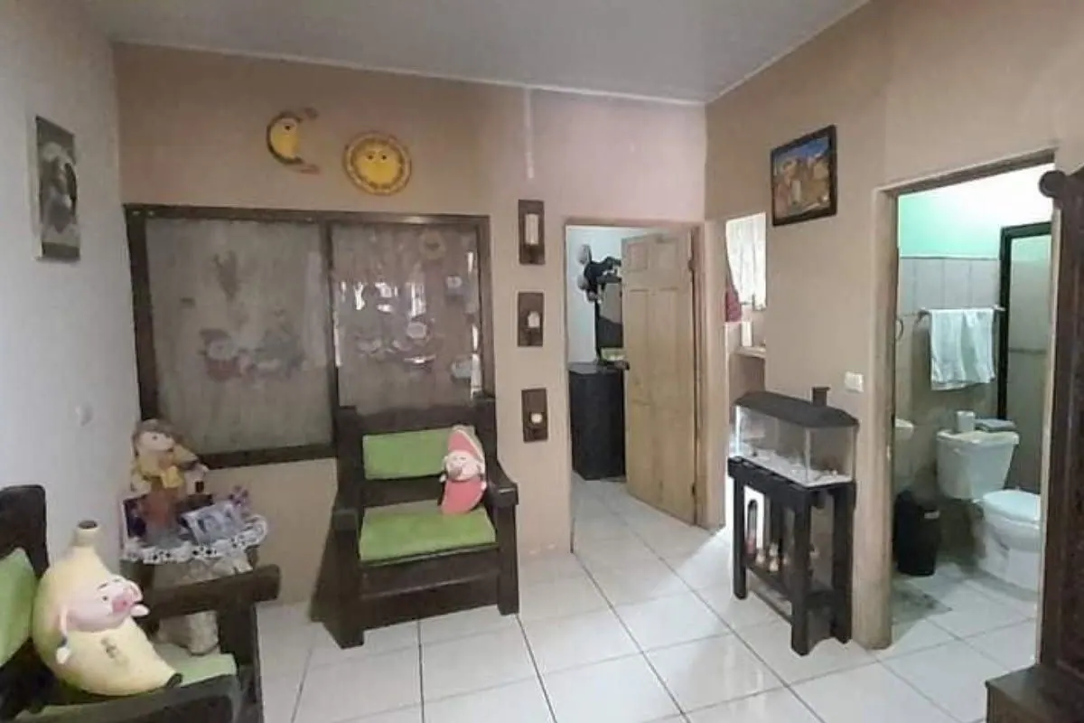 Sala con sillas y decoración