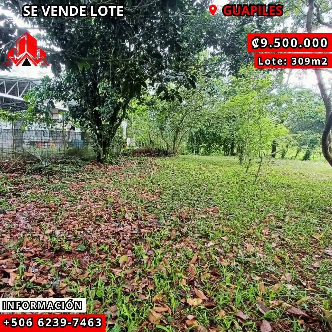 Arte de venta: lote de 309 m², ₡9.500.000