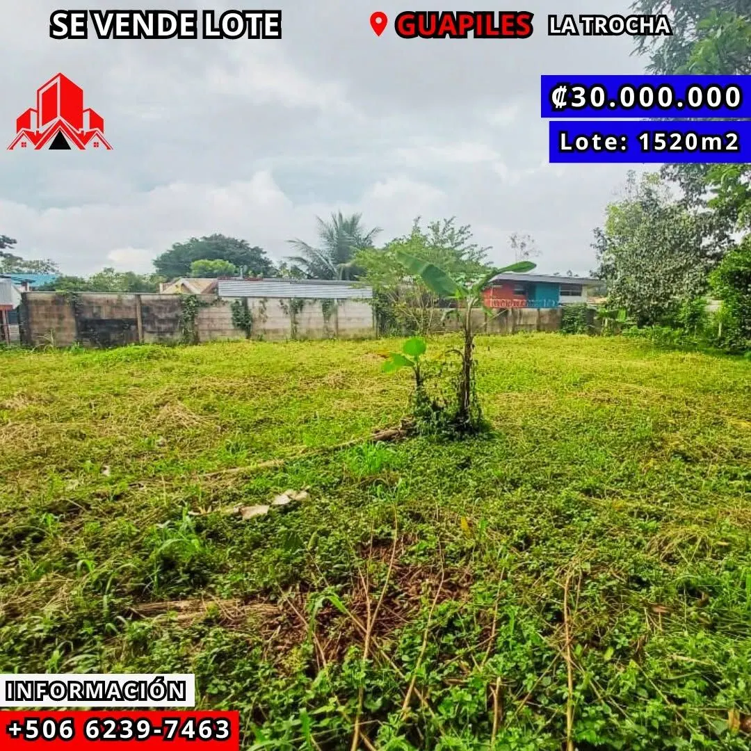 Arte de venta: lote en La Trocha, ₡30.000.000, 1.520 m²