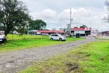 Entrada de lastre hacia la Ruta 32